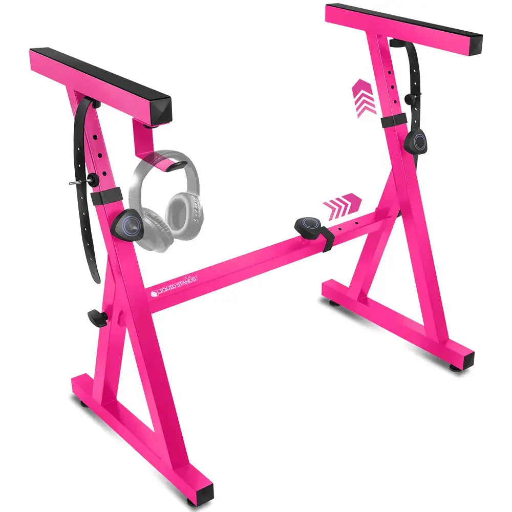 Adjustable Z Shape Pink Keyboard Stand Liquid Stands