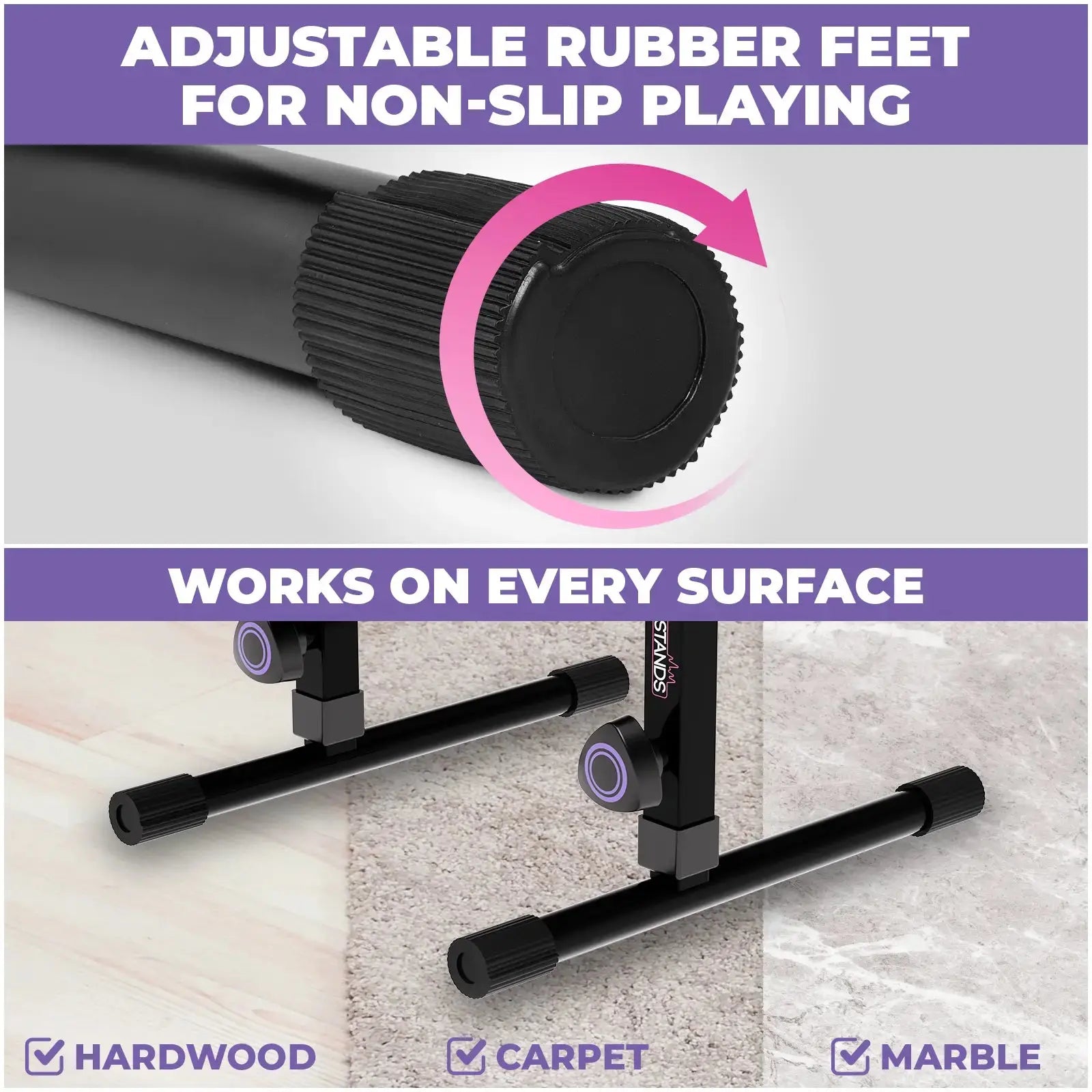 Longer Legs for Piano Bench with Backrest Liquid Stands