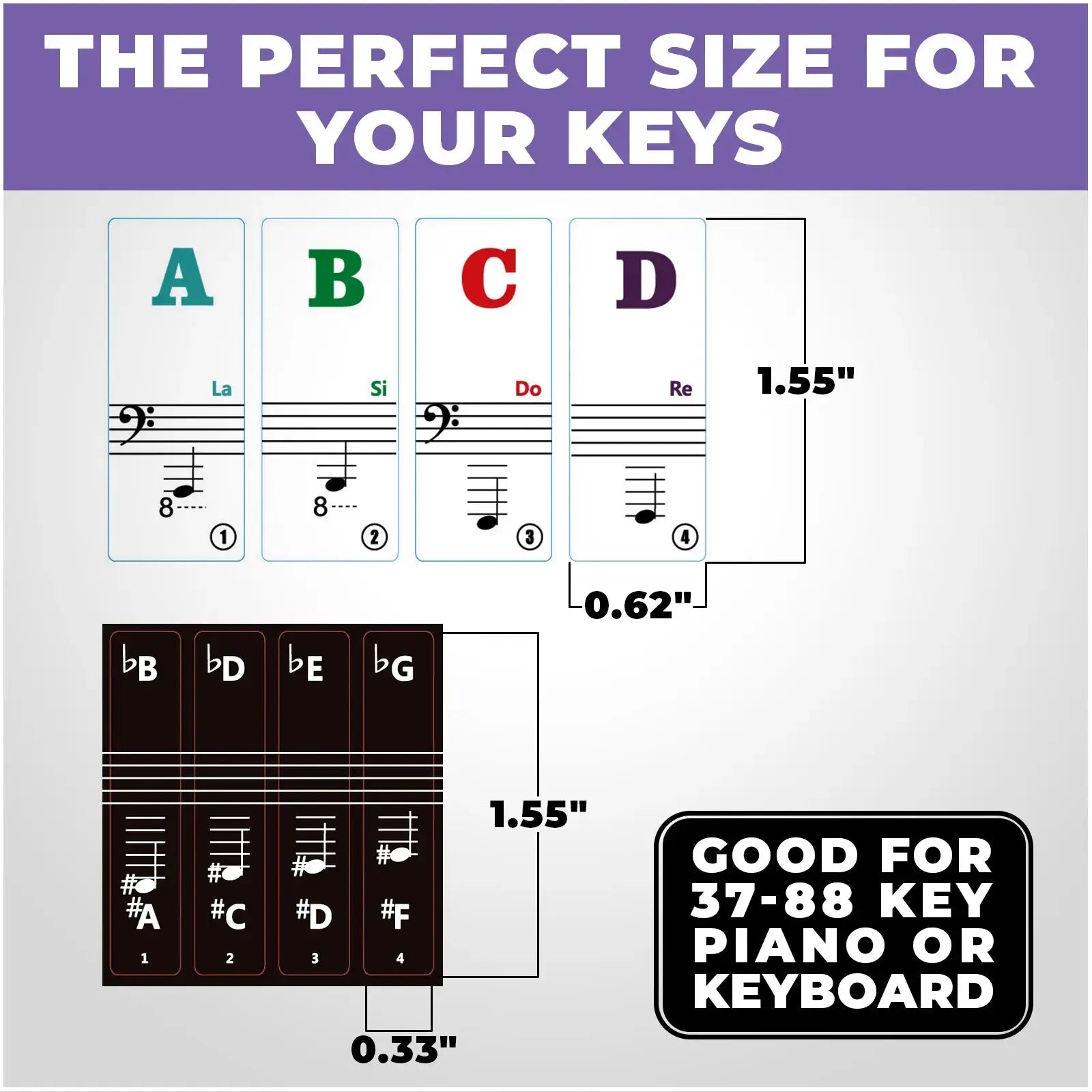 Keyboard Note Stickers Liquid Stands
