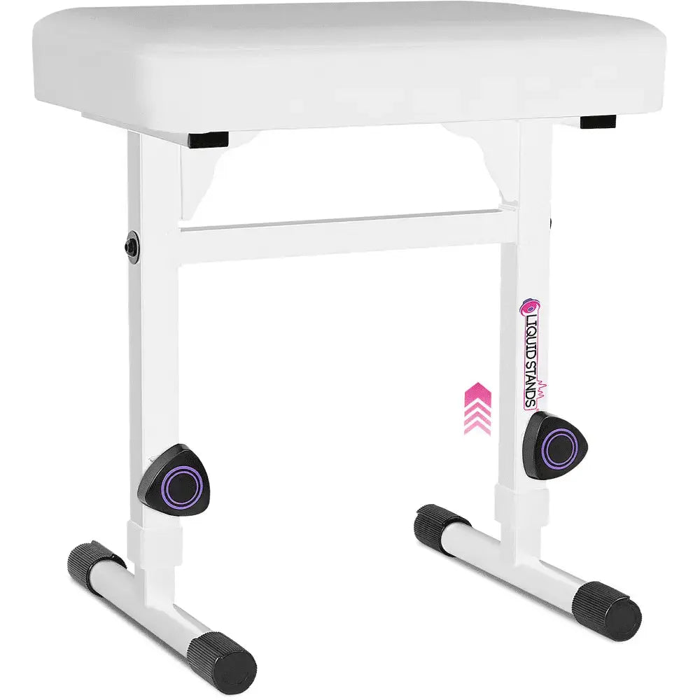 Adjustable White Keyboard Bench Seat Liquid Stands