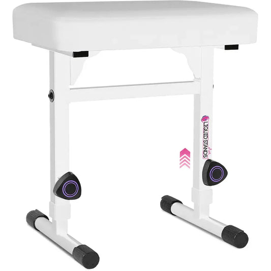 Adjustable White Keyboard Bench Seat Liquid Stands