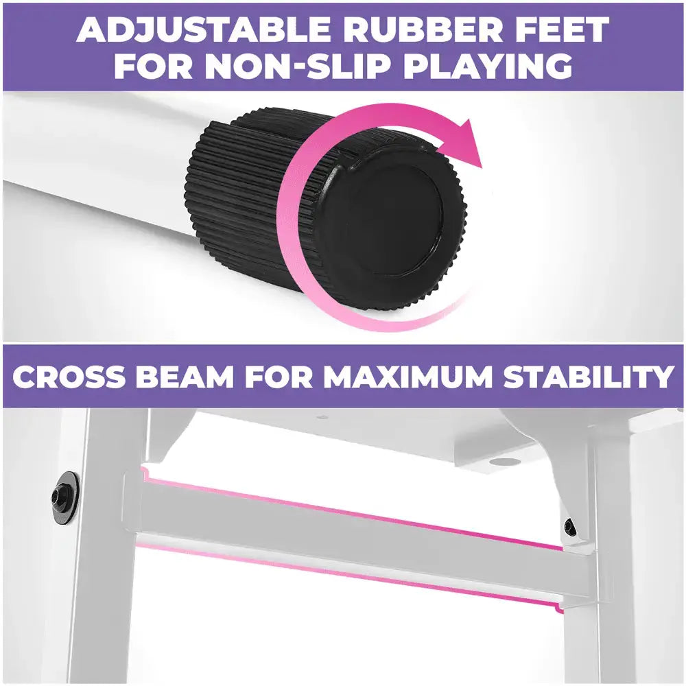 Adjustable White Keyboard Bench Seat Liquid Stands