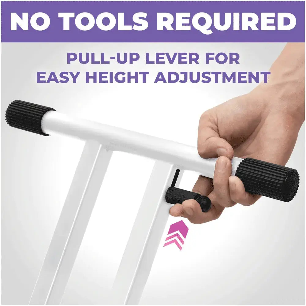 Adjustable X Style White Keyboard Stand Liquid Stands