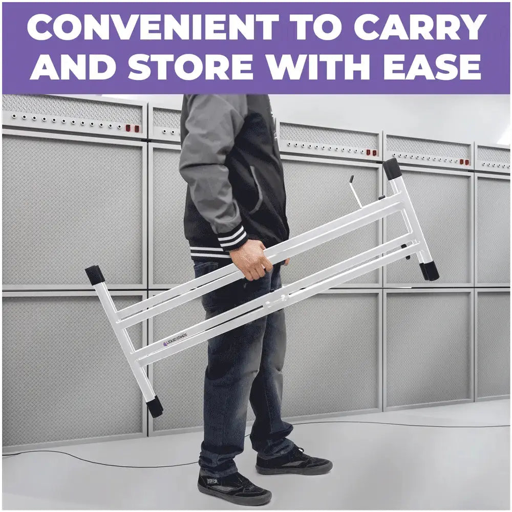 Adjustable X Style White Keyboard Stand Liquid Stands