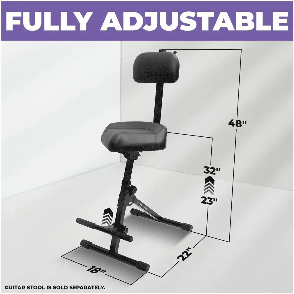 Adjustable Backrest for Guitar Stool Liquid Stands