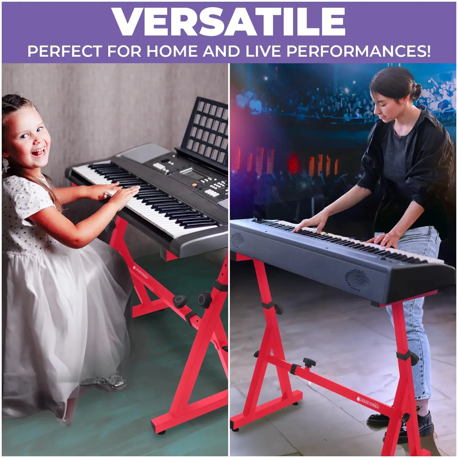 Adjustable Z Style Red Keyboard Stand Liquid Stands