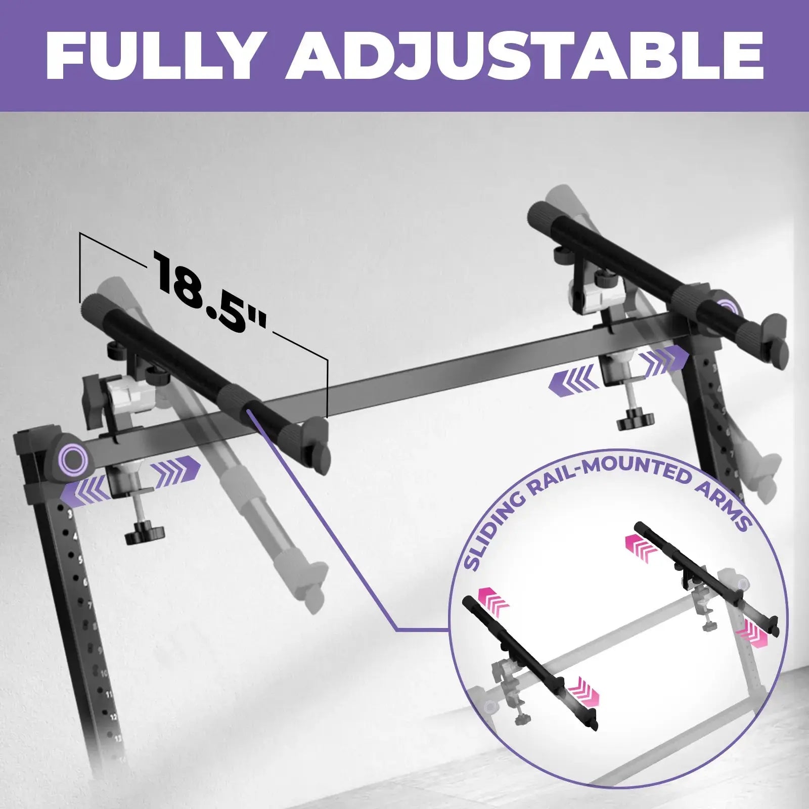 3-Tier Keyboard and Synth Stand Arms Liquid Stands