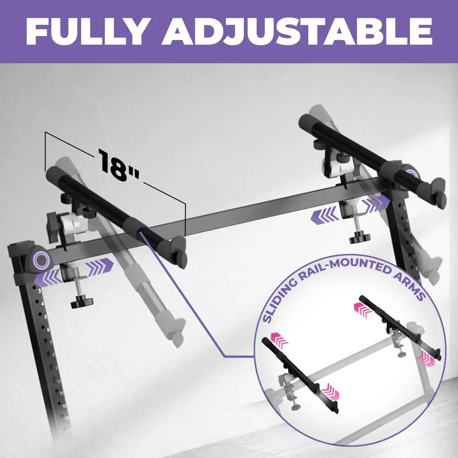 3-Tier Keyboard and Synth Stand Arms Liquid Stands