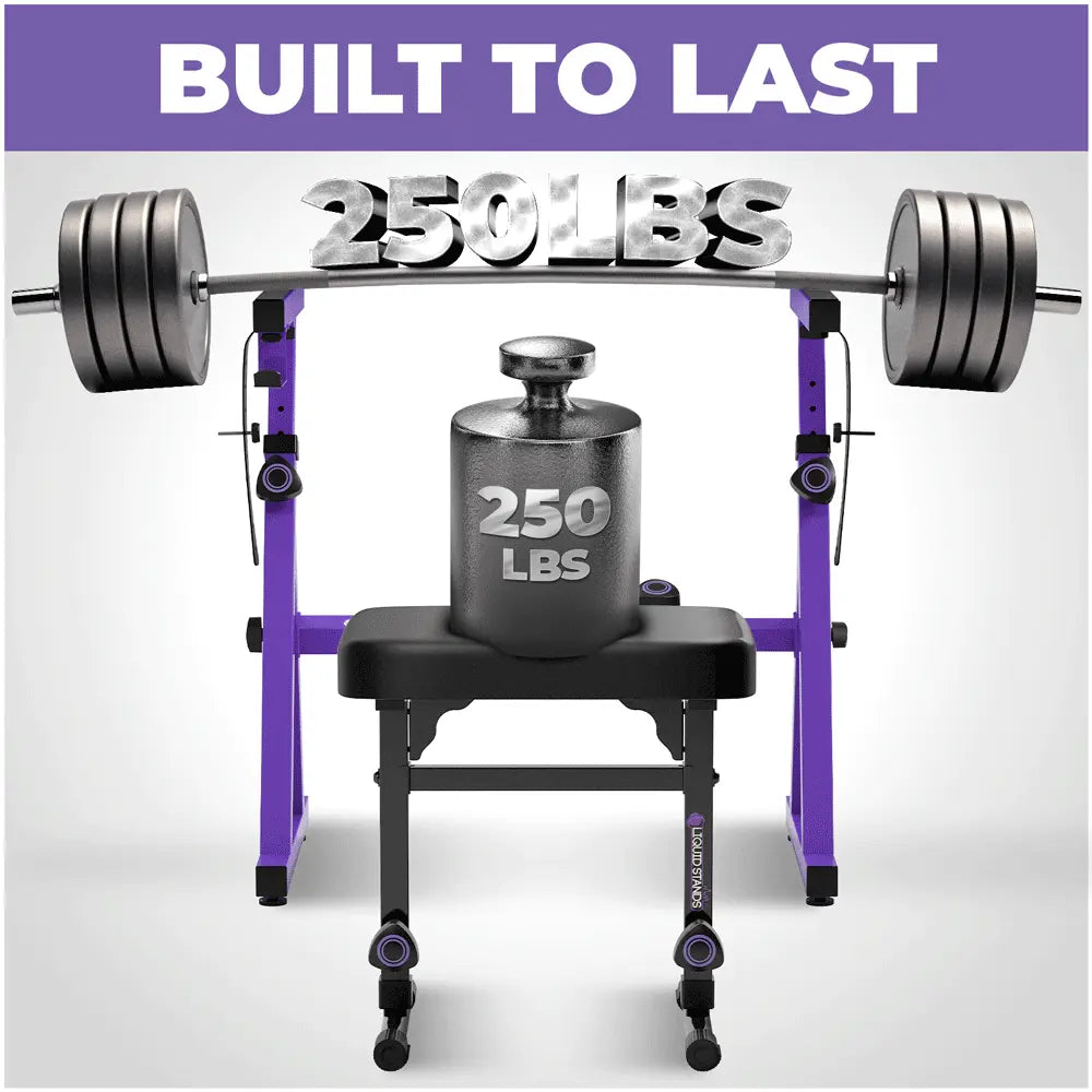 Adjustable Purple Z Style Keyboard Stand w/ Bench Liquid Stands