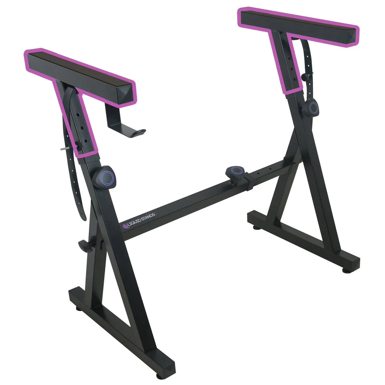 Upper Leg for Z-style Keyboard Stands - Black Liquid Stands