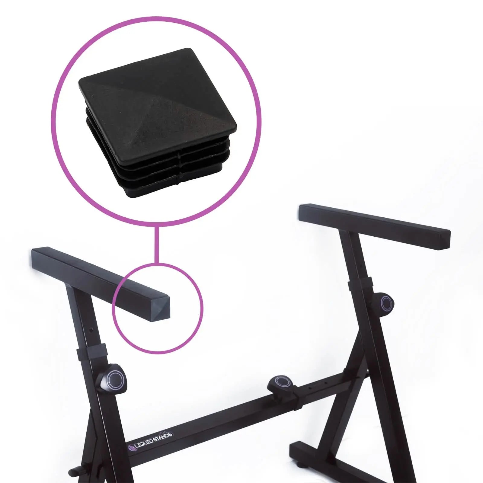 Universal End Cap for Liquid Stands Stands Liquid Stands