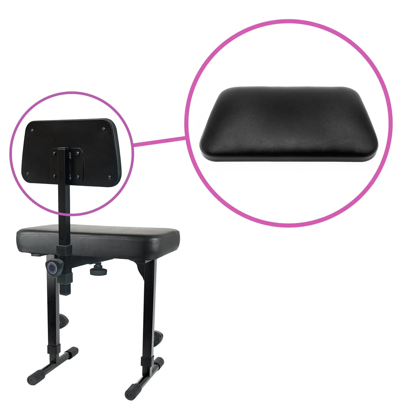 Back Cushion for Piano Bench with Backrest Liquid Stands