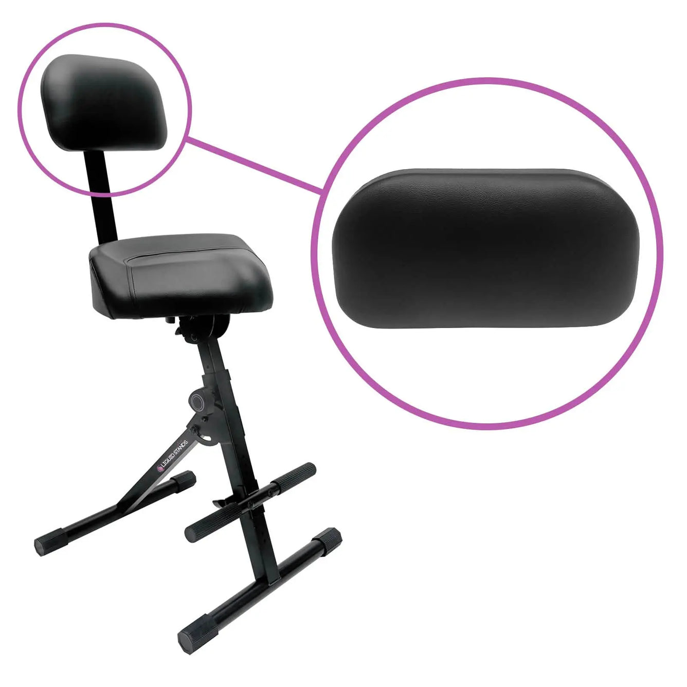 Backrest Cushion for Musician Stool Liquid Stands