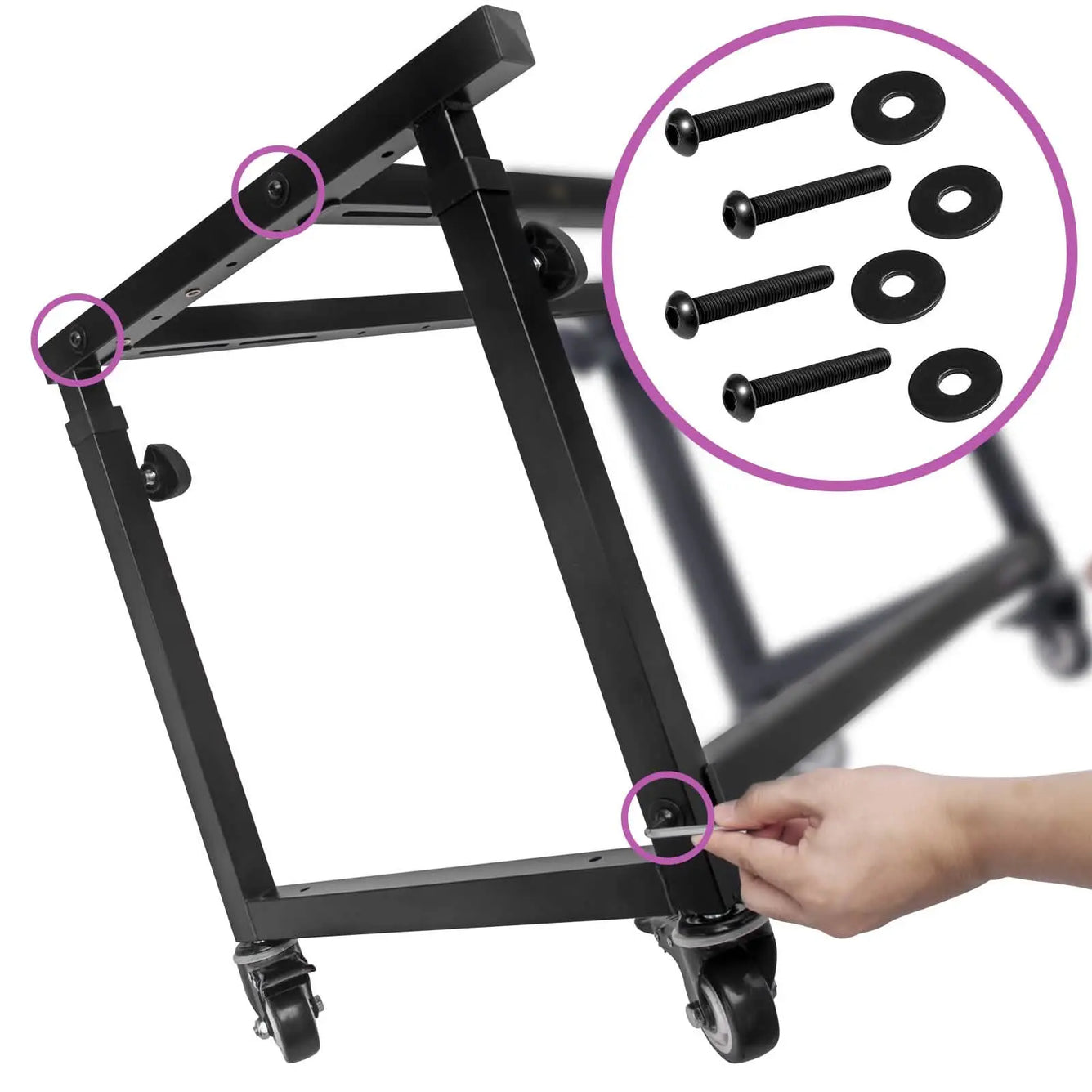 Allen Bolts with Washer for Portable Studio Workstation Liquid Stands