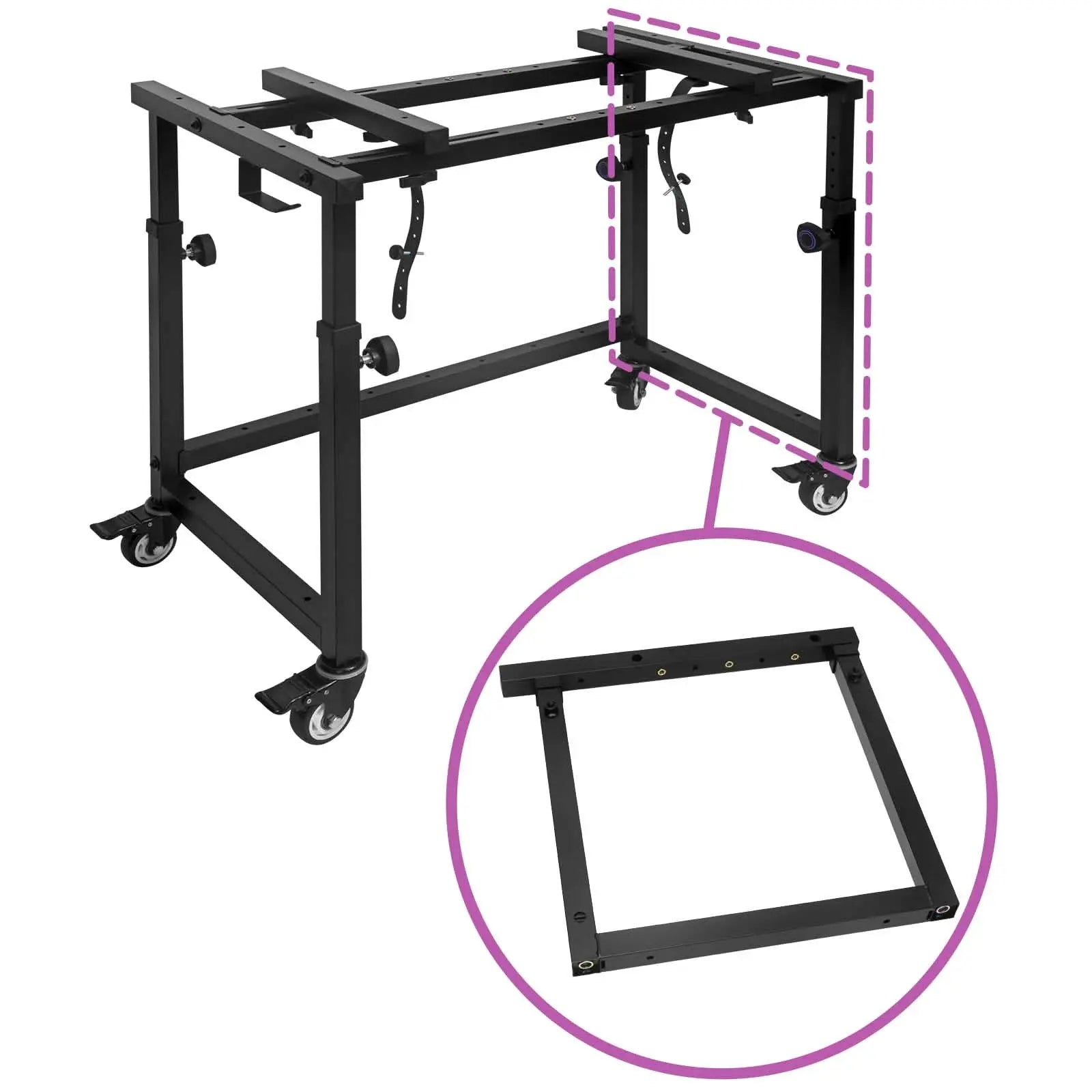 Right Frame for Portable Studio Workstation Liquid Stands