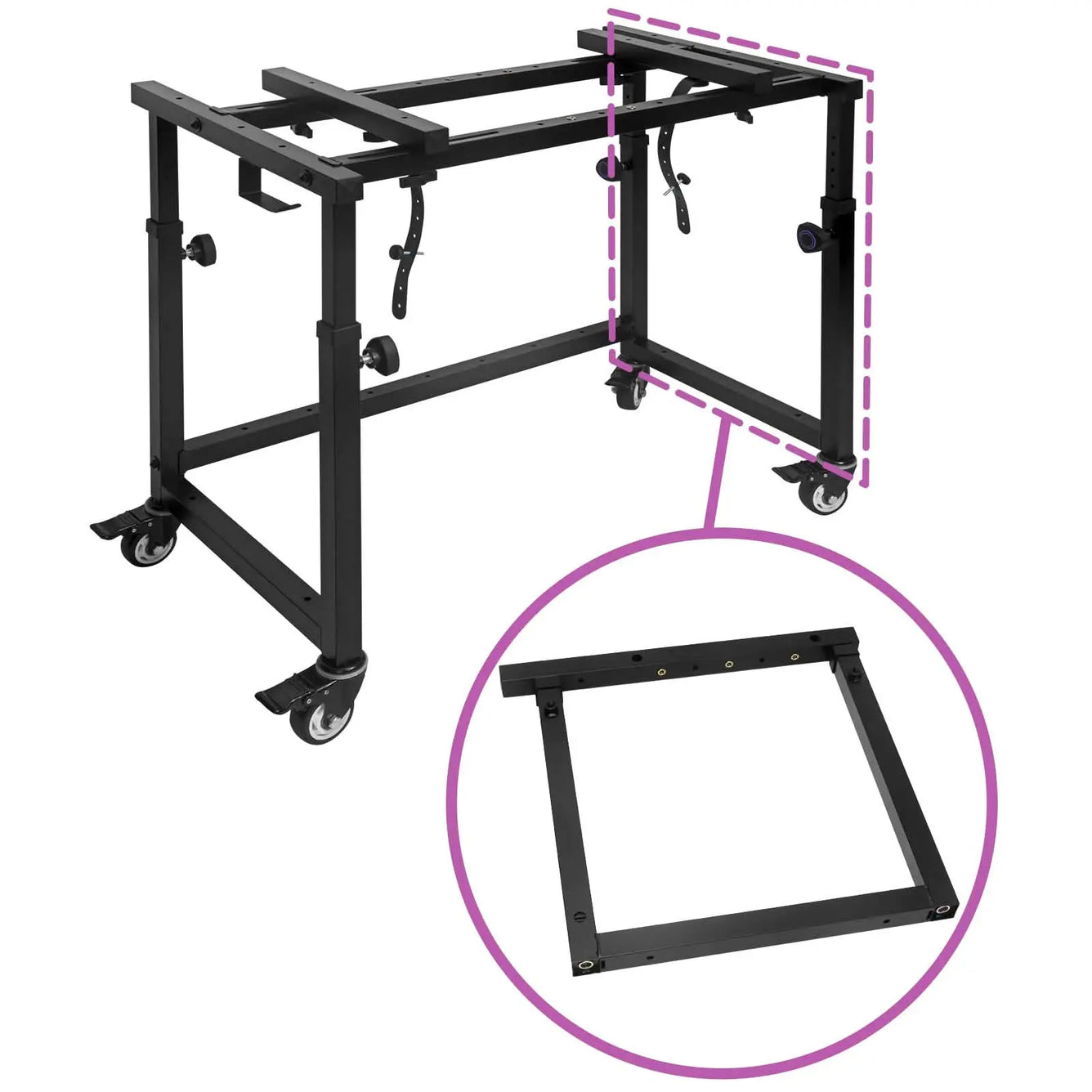 Right Frame for Portable Studio Workstation Liquid Stands