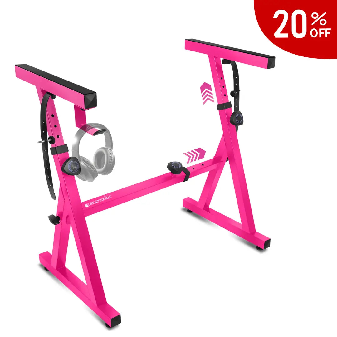 Refurbished Adjustable Z Style Pink Keyboard Stand Liquid Stands