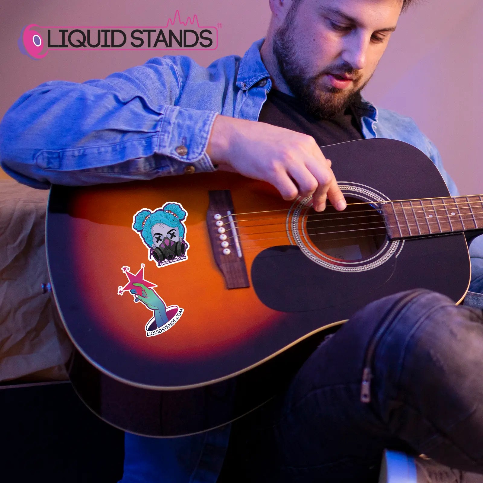 Assorted Sticker Pack Liquid Stands