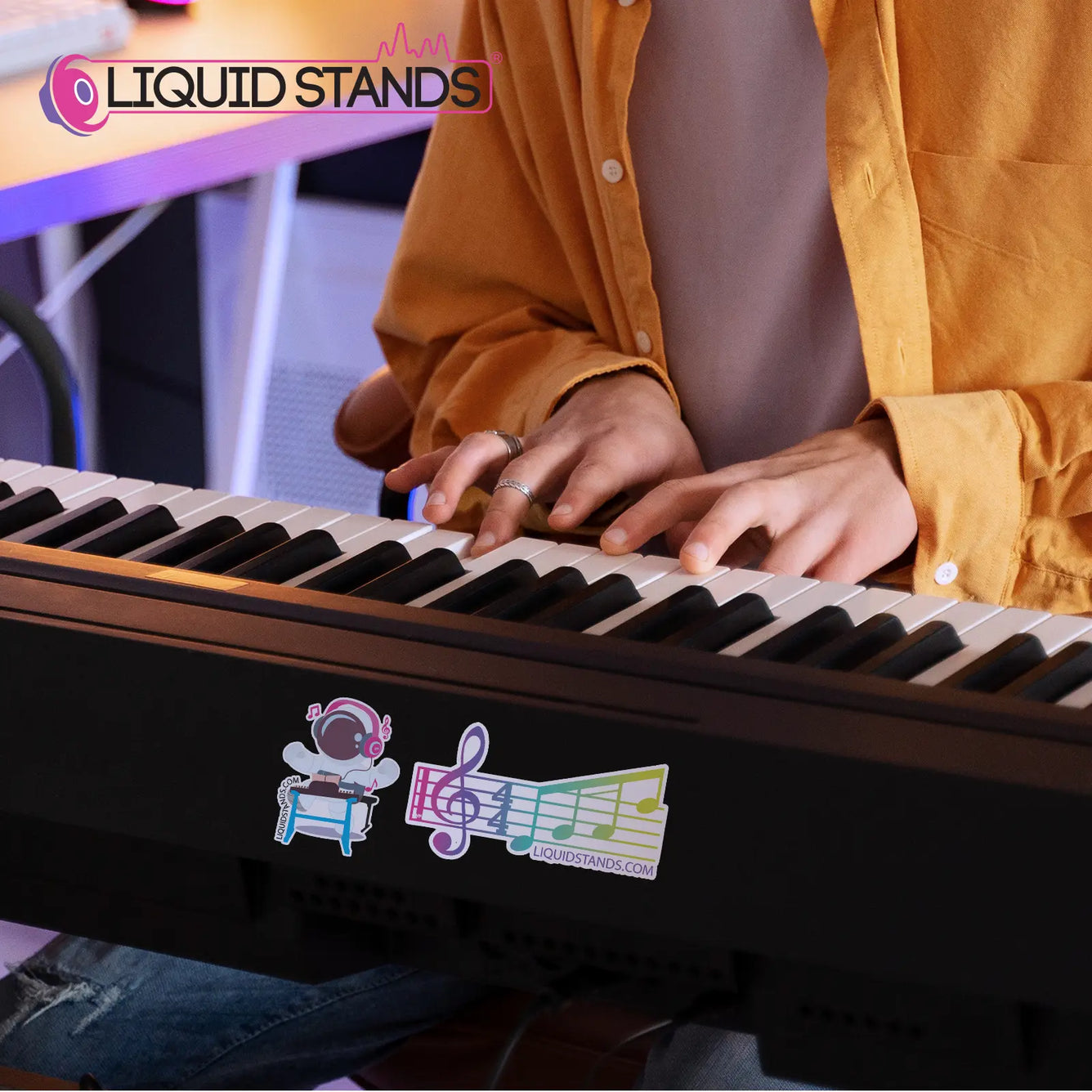 Assorted Sticker Pack Liquid Stands
