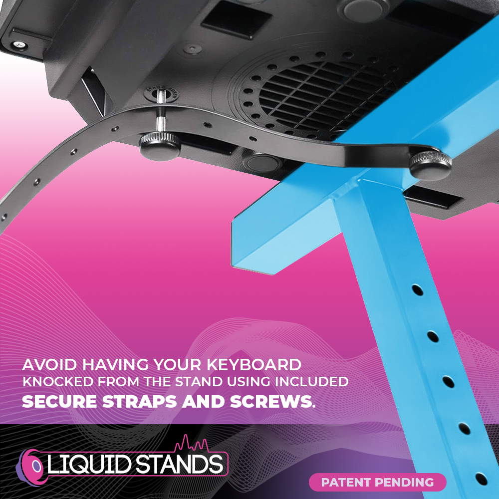 Adjustable Z Shape Light Blue Keyboard Stand
