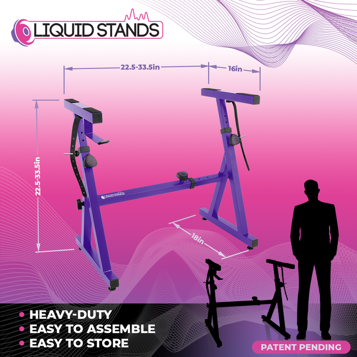 Adjustable Z Shape Purple Keyboard Stand