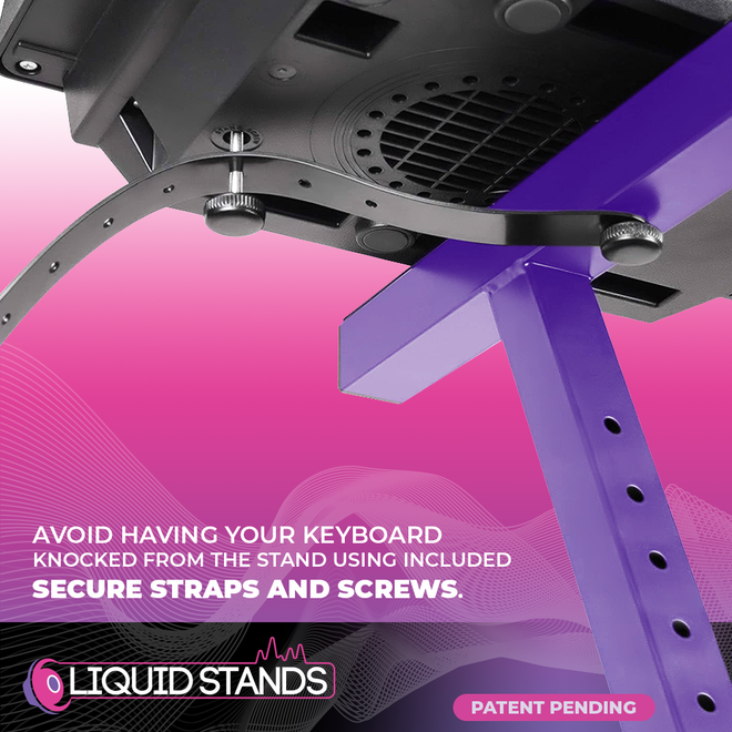 Adjustable Z Shape Purple Keyboard Stand