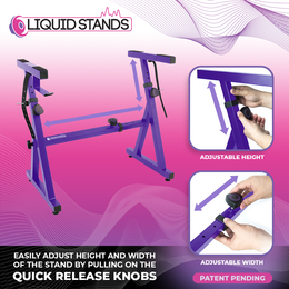 Adjustable Z Shape Purple Keyboard Stand