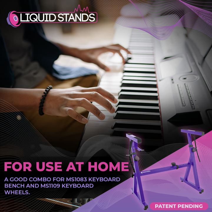 Adjustable Z Shape Purple Keyboard Stand