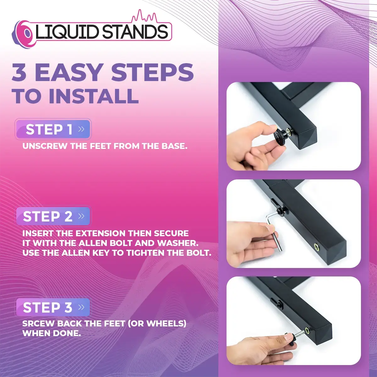Extender for Keyboard Stand Liquid Stands