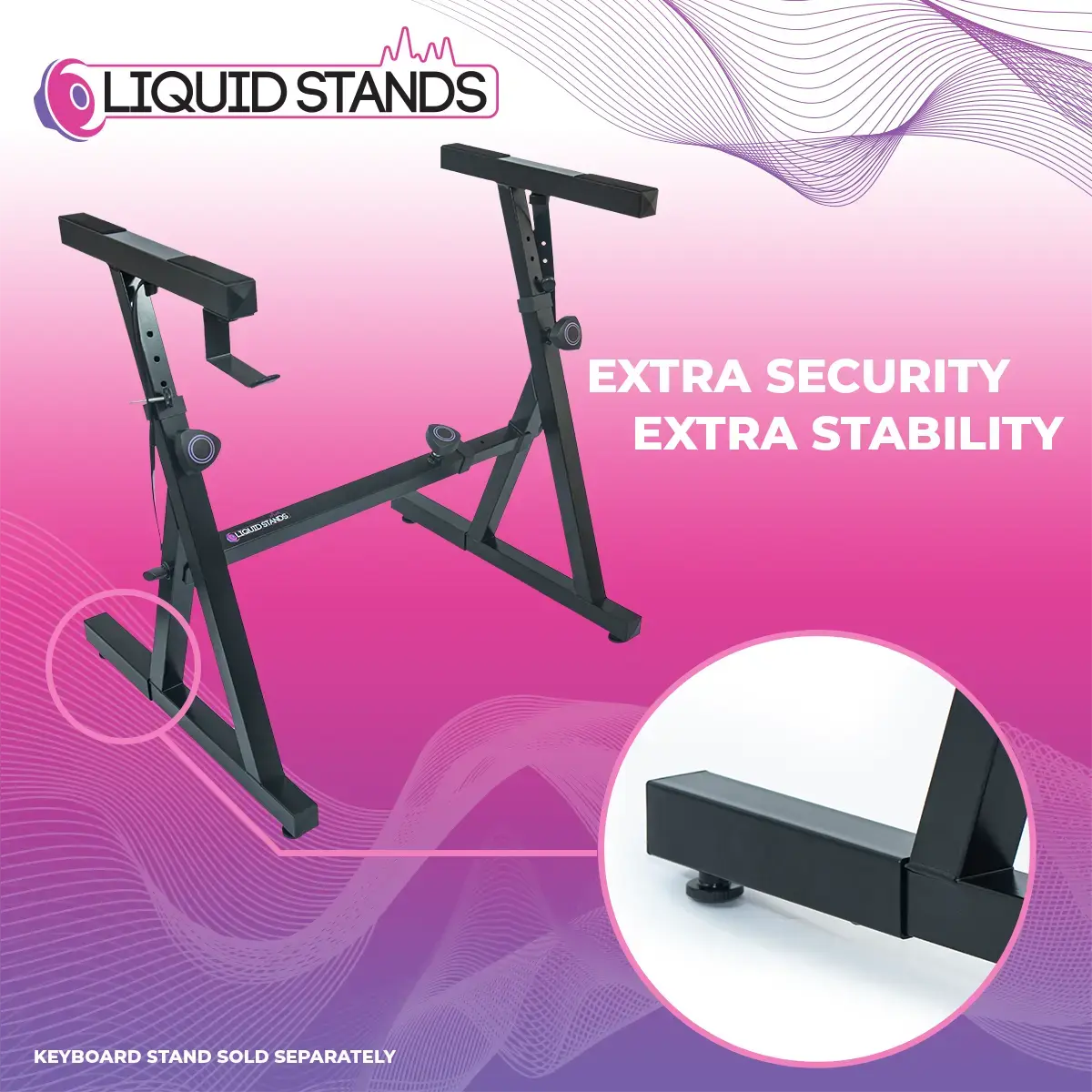Extender for Keyboard Stand Liquid Stands