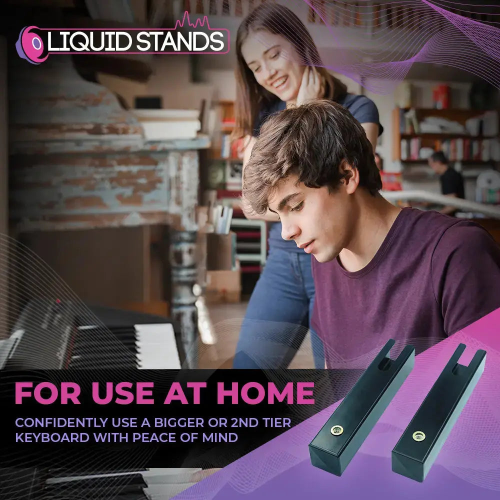 Liquid Stands Collapsible Piano Keyboard Stand - Adjustable and Portable  Heavy Duty Music Stand for Kids & Adults - Fits 54-88 Key Electric Digital